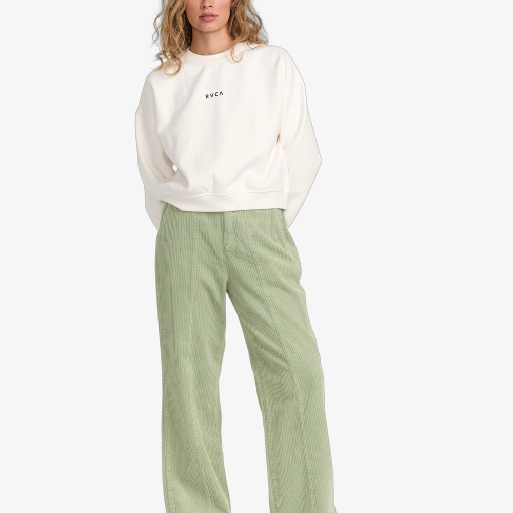 RVCA Daylight Corduroy Pants In Green Tea 8